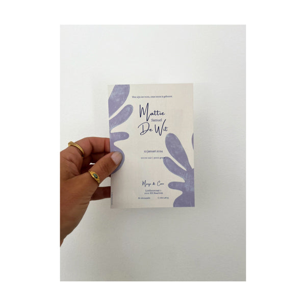 Pre Designed Geboortekaartje (Mattie)